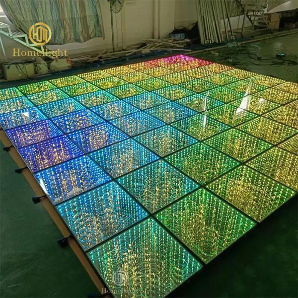 Buy cheap Wireless 3D Mirror Starry Gypsophila Magnetic LED Dance Floor For Disco Party from wholesalers