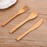 Buy cheap Disposable Portable Organic Bamboo Spoon Fork Chopsticks Set Cloth Bag Packing from wholesalers