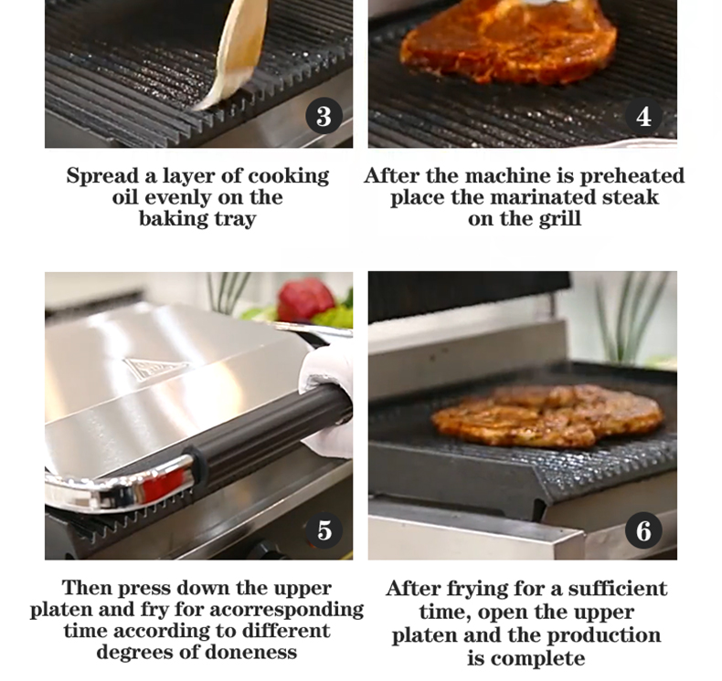 Commercial Contact Grill for Home or Restaurant Panini Sandwich Making Machine 220V