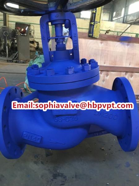 Buy cheap PN40 cast steel bellows globe valve made in China from wholesalers