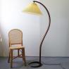 Buy cheap ins pleated retro wood floor lamp decoration vintage floor lamps living room bedroom bedside wooden floor light from wholesalers