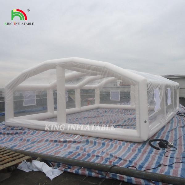 Buy cheap Customized Large Pvc Clear Dome Tent Air Tight Portable Inflatable Pool Tent Cover Bubble House from wholesalers
