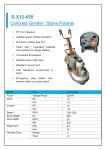 Single Phase Floor Grinder , Planetary Polishing Concrete Floor Grinder