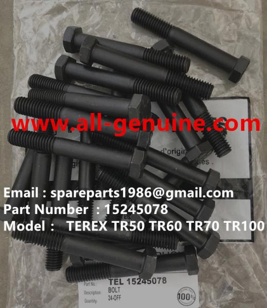 TEREX 15245078 BOLT CUMMINS QUARRY NHL RIGID DUMP TRUCK TR35 TR50 TR60 TR100