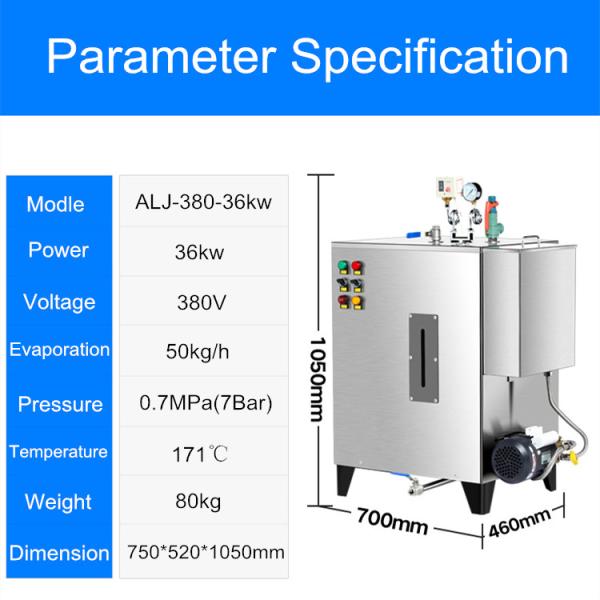 Buy cheap Thermal Energy Savings Industrial Electric Steam Generator 36kw Electric from wholesalers