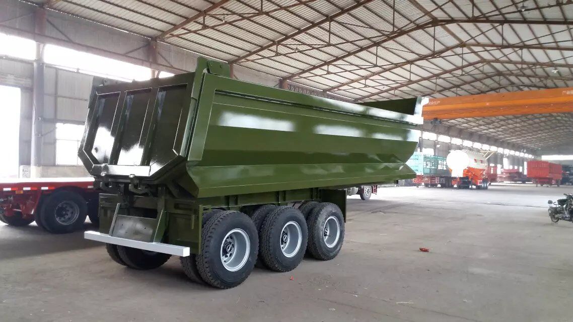 U Shape Rear Tipper Trailer to Kenya with 11.00r20/12r22.5 Tire Size and Fuwa Axle